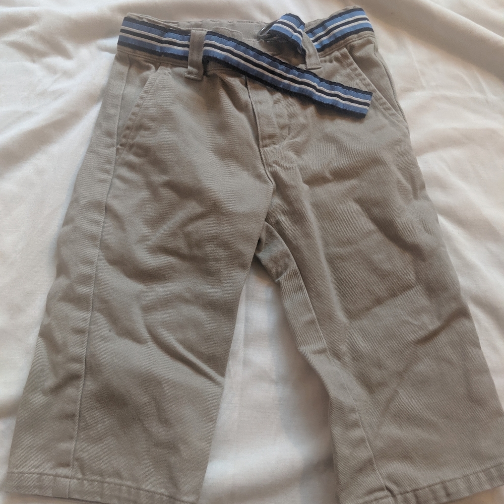 Janie and Jack 12-18 mon chino pant with belt